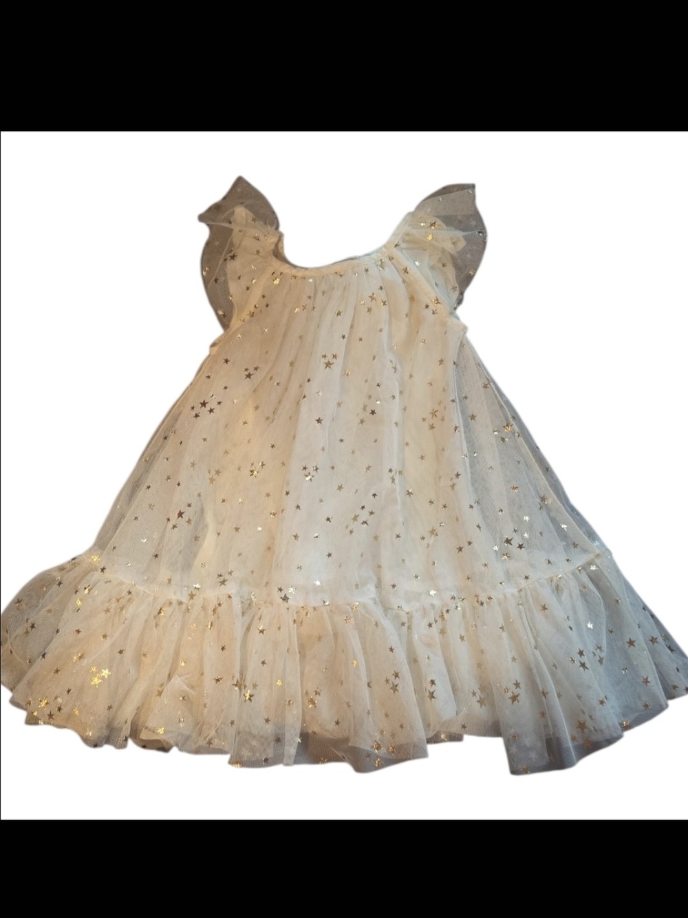 Baby B'gosh Cream/Gold Dress-12mos EUC